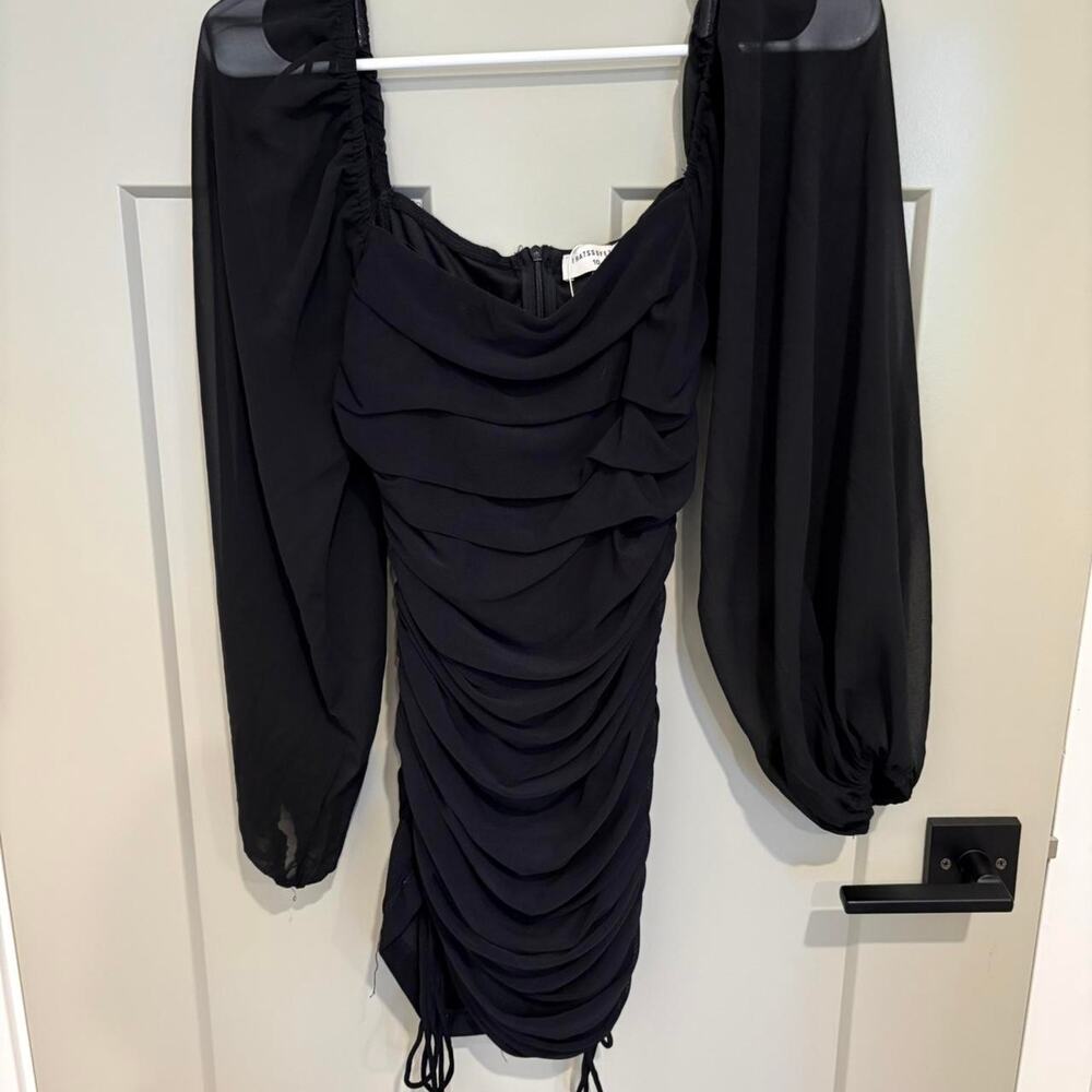 Thats So Fetch black ruched Homecoming dress-Size 10